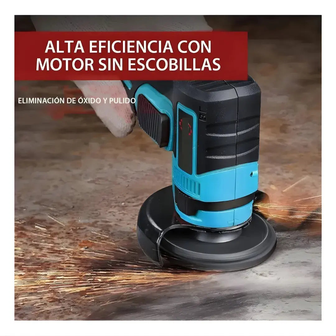 Mini Amoladora inalámbrica 24V Pro + doble batería + Maletin de alta duración + Doble disco