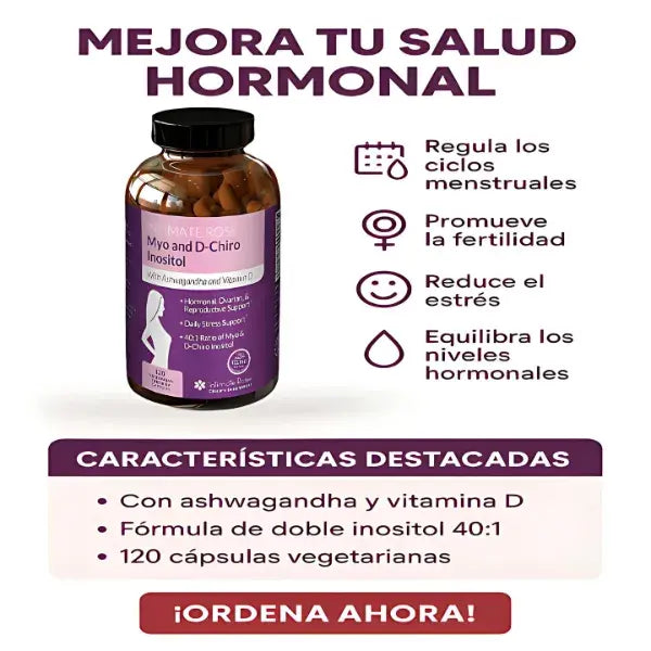 Suplemento Premium Inositol + 120 cápsulas con calidad certificada GMP