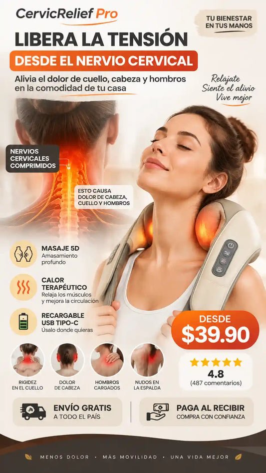 Masajeador Electrico De Cuello Y Espalda