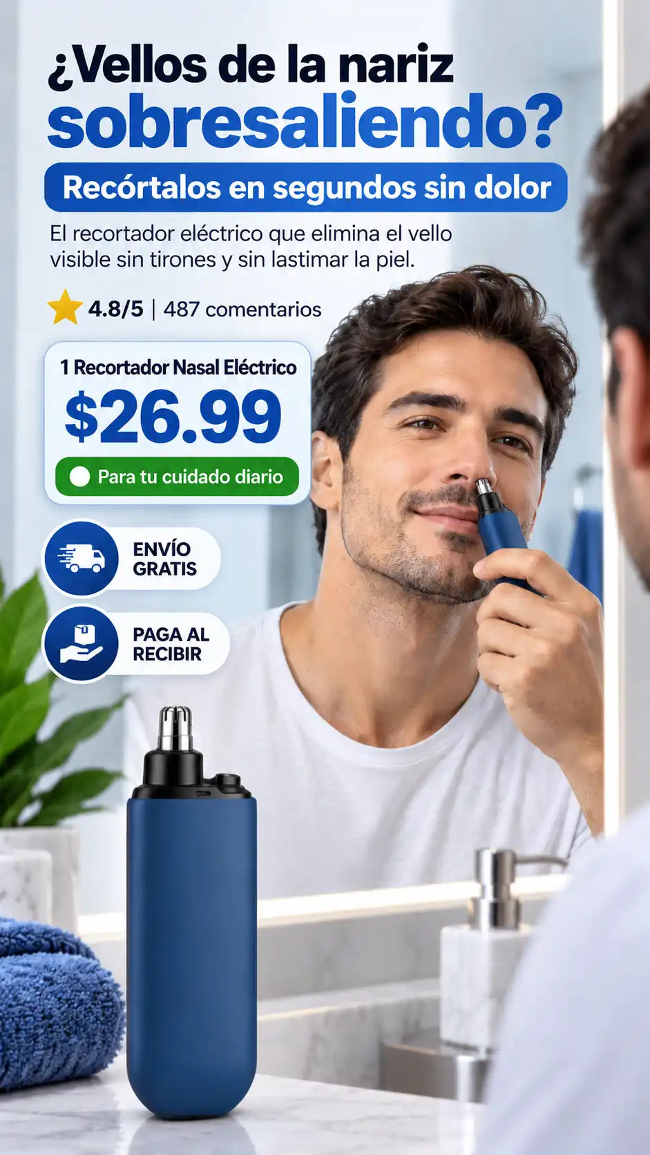 Recortadora De Vello Nasal