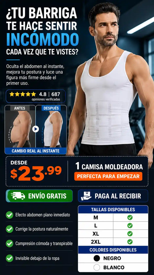 Camisa moldeadora para hombre