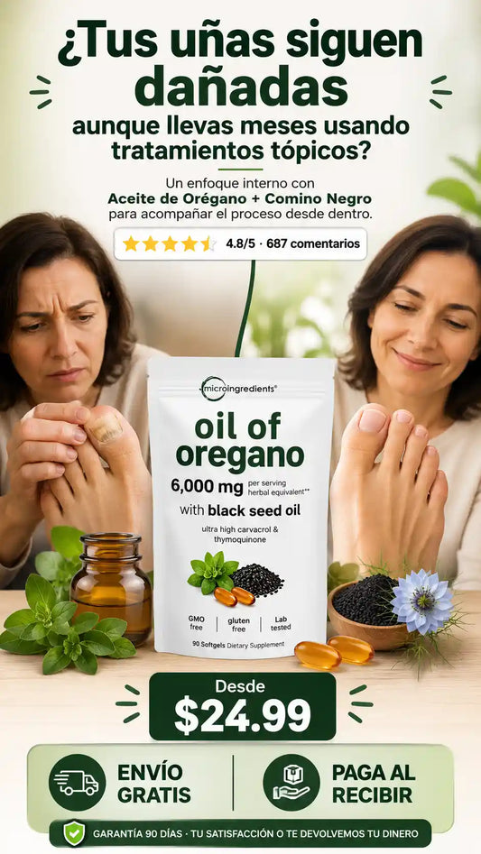 Aceite de oregano para uñas