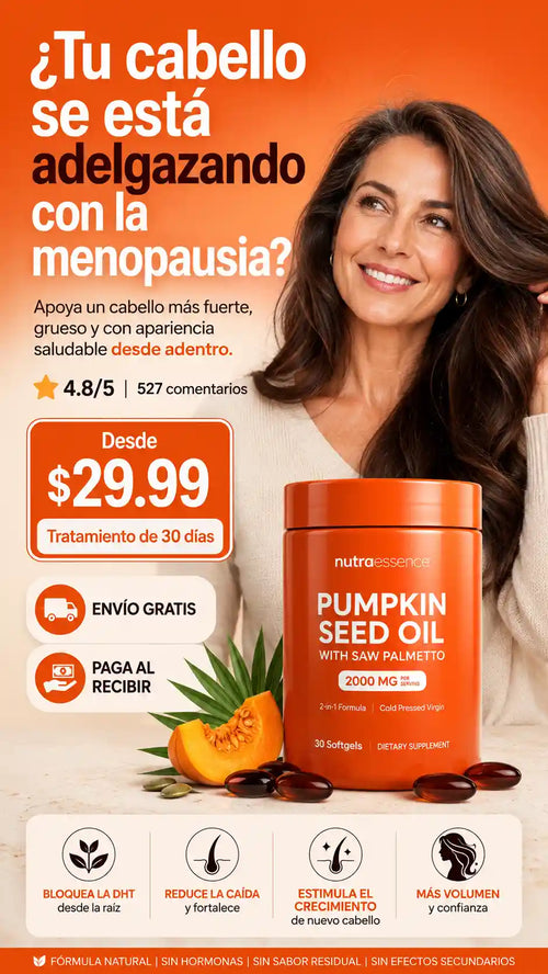 Semillas de calabaza para caida de cabello