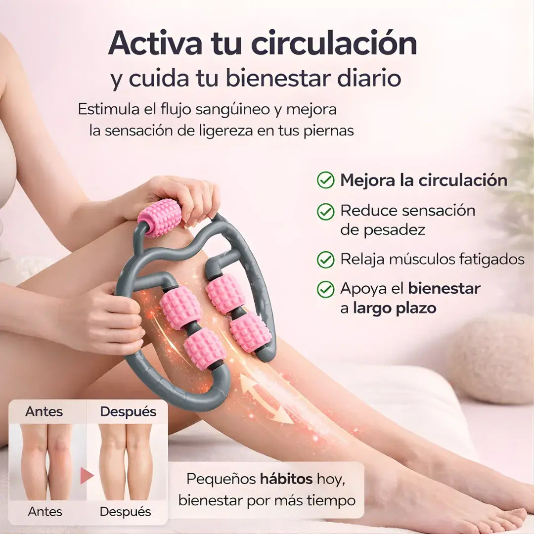 CirculaPro ® - Rodillo terapéutico para piernas-mejora de circulación + alivio de pesadez