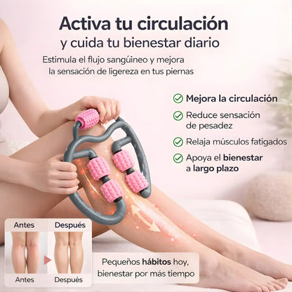 CirculaPro ® - Rodillo terapéutico para piernas-mejora de circulación + alivio de pesadez