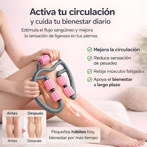 CirculaPro ® - Rodillo terapéutico para piernas-mejora de circulación + alivio de pesadez