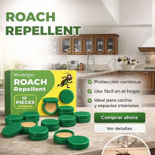 Roach Repellent® – Cebo avanzado anti cucarachas - sin químicos peligrosos