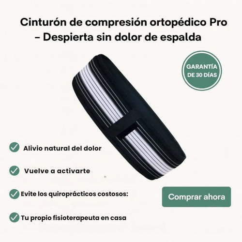 Cinturón de compresión ortopédico pro – Despierta sin dolor de espalda