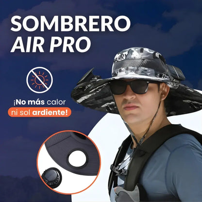 Sombrero Air Pro inteligente + carga solar + ventilación ajustable premium