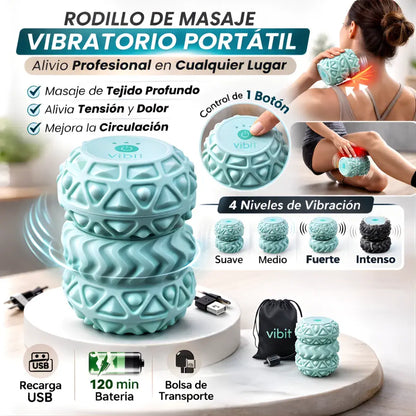 Rodillo terapéutico vibratorio profesional  - alivio muscular focalizado