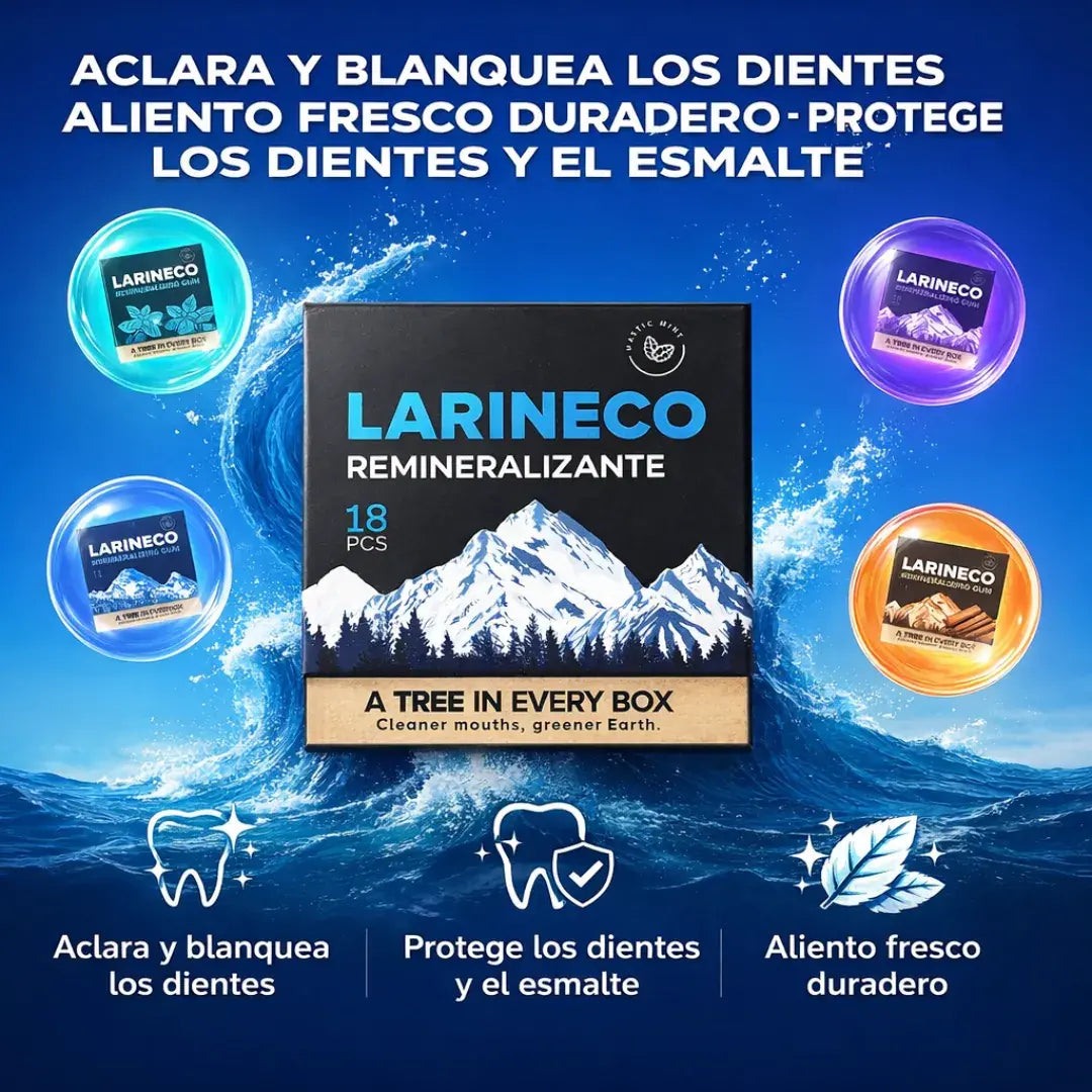 Chicle dental de nueva generación- dientes más brillantes - frescura intensa