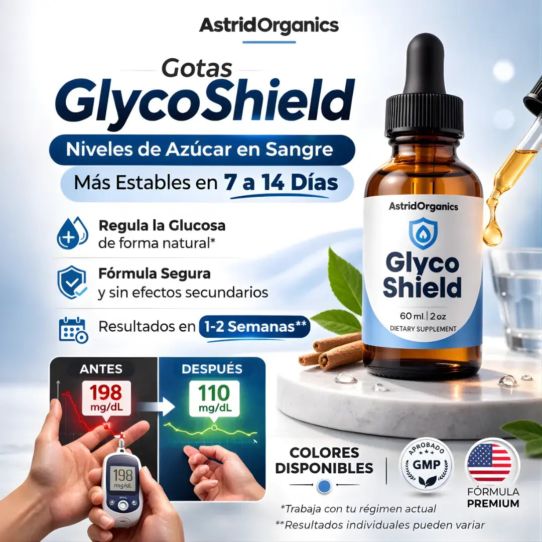 Gotas Glycoshield - equilibrio de glucosa+ ingredientes clínicos - Energia todo el dia
