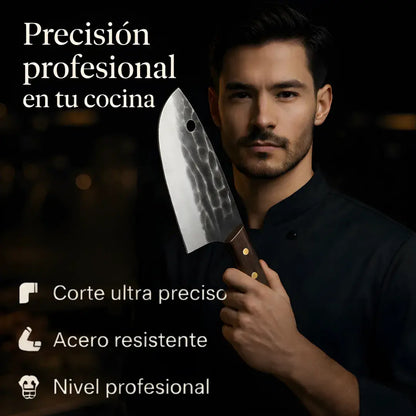 Cuchillo profesional japonés Tazaki™ -acero inoxidable reforzado -filo extremo - Promo 2x 1