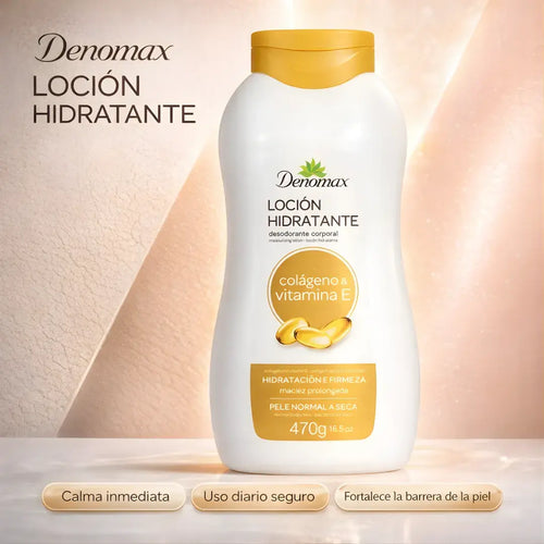 Denomax Loción Hidratante + hidratación profunda + cuidado para piel sensible