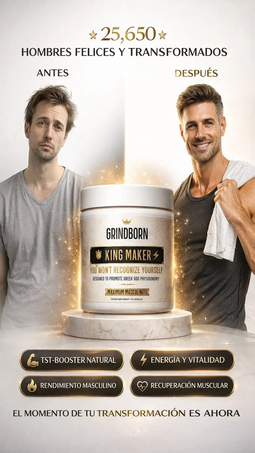 King Maker 13-en-1 Original + Potenciador de Testosterona + Energía Explosiva + Recuperación Muscular