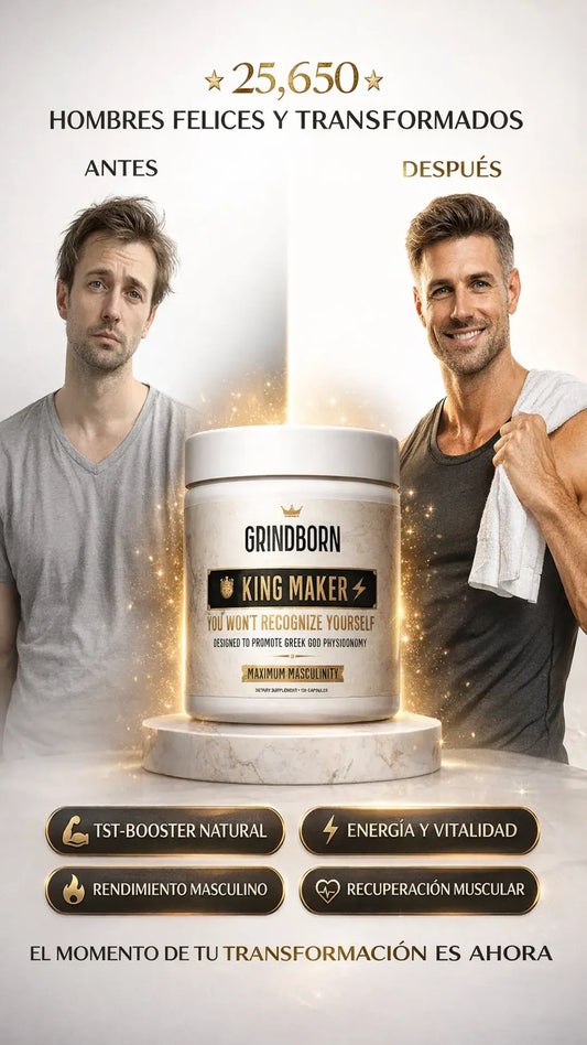 King Maker 13-en-1 Original + Potenciador de Testosterona + Energía Explosiva + Recuperación Muscular