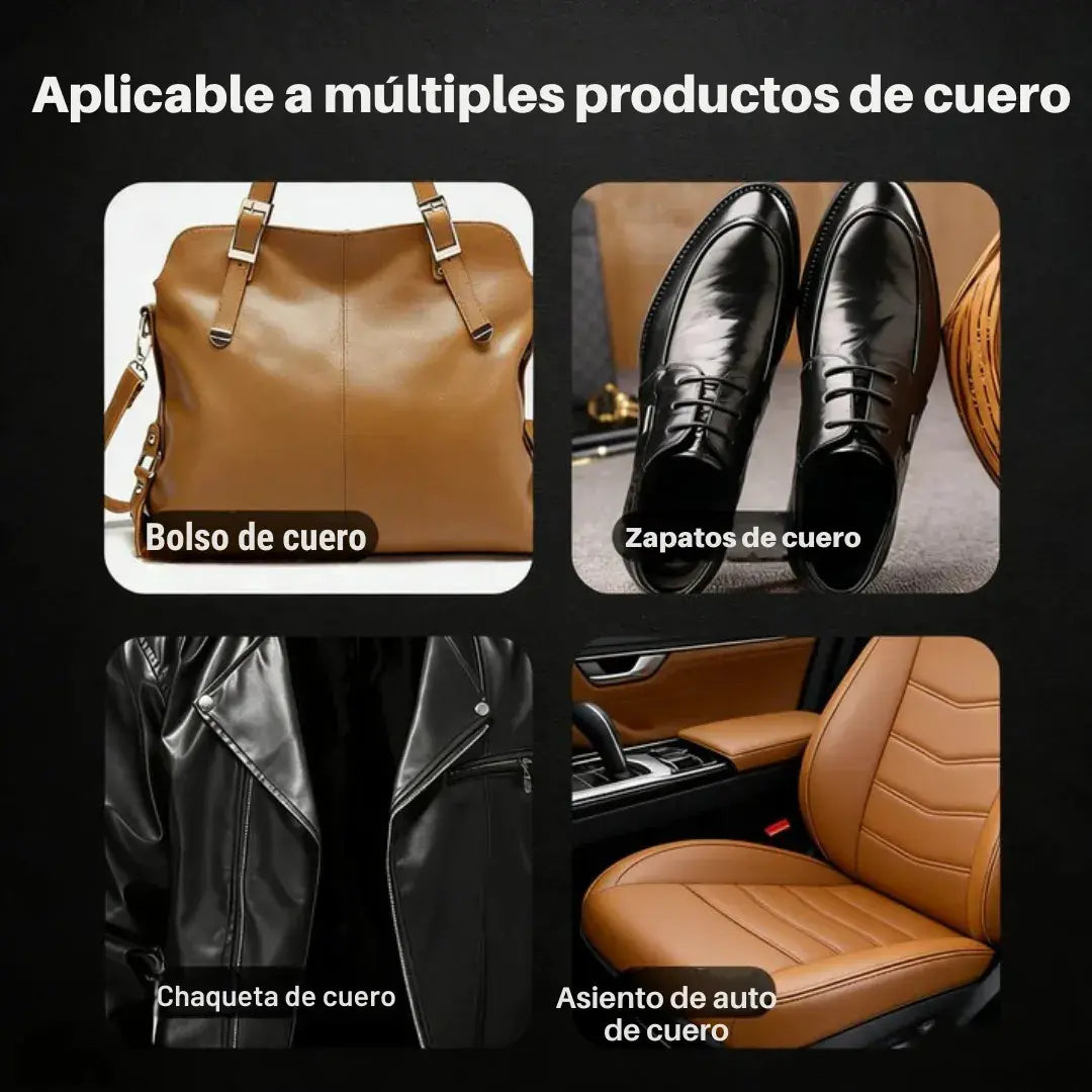 Cepillo para cuero con aceite integrado + brillo inmediato – Promo 2×1