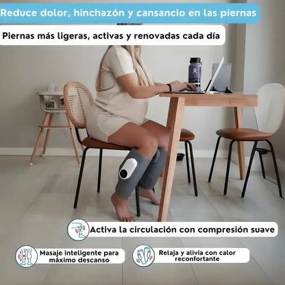 Masajeador Térmico 3 en 1 Relax+ con Calor Relajante + Compresión de Aire