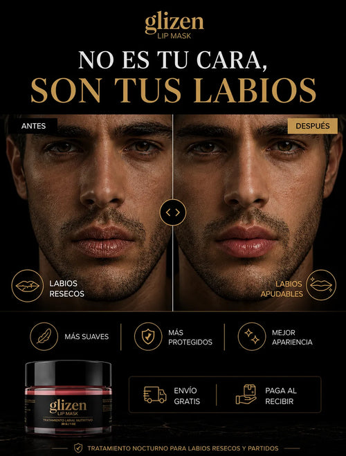 Lip Mask Tratamiento labial masculina -reparación profunda- hidratación 24H