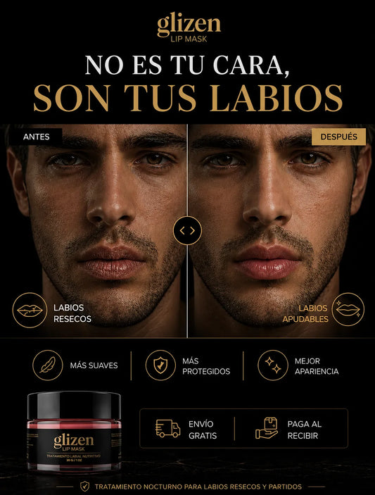 Lip Mask Tratamiento labial masculina -reparación profunda- hidratación 24H