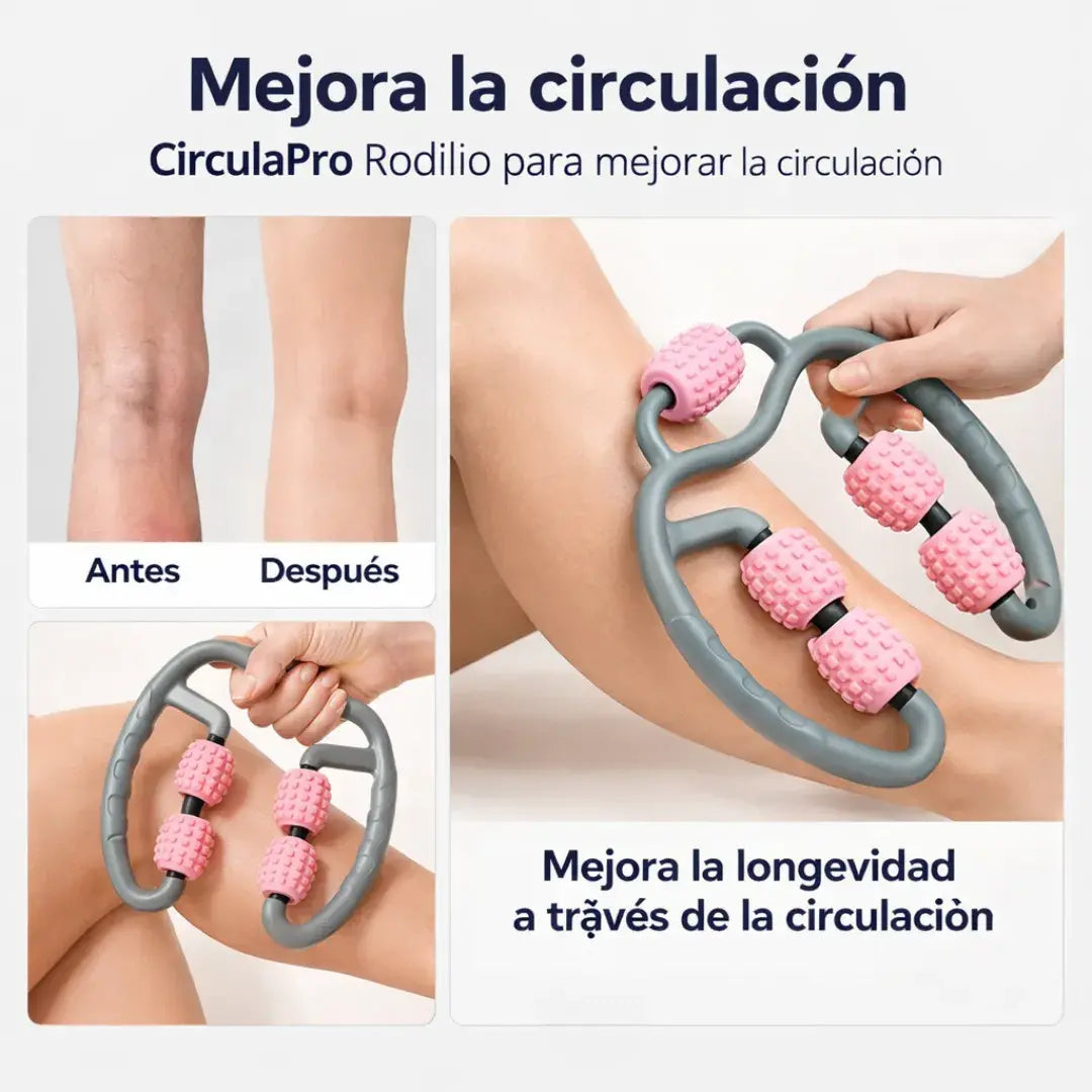 CirculaPro ® - Rodillo terapéutico para piernas-mejora de circulación + alivio de pesadez