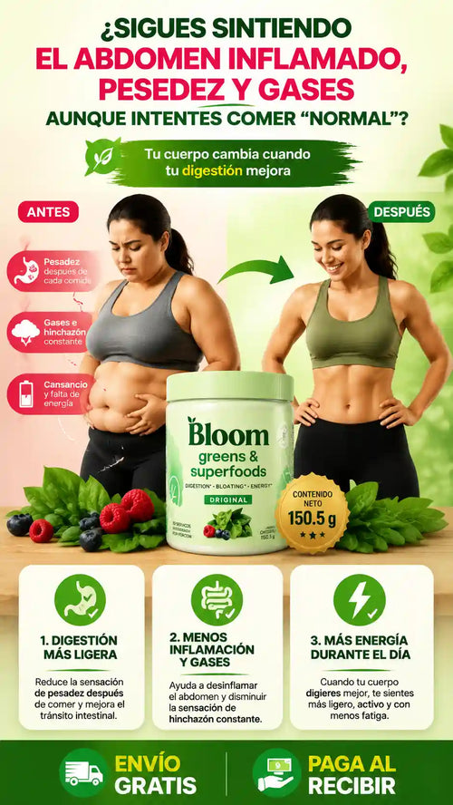 Bloom Greens Superfoods- desinflamante natural y energía diaria