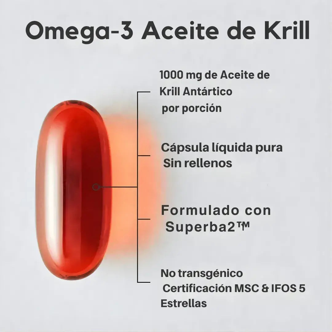 Omega3 Krill Oil ultra puro - soporte cardiovascular y energético