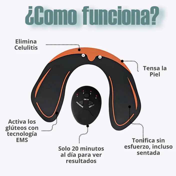 GluteFit® con Tecnología EMS + 6 Intensidades + Envio gratis