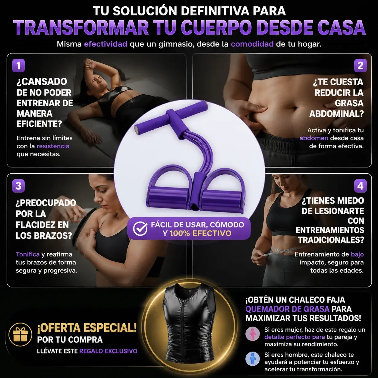 Sitema Fitness Pro -Maximiza tus resultados desde casa + REGALO: Chaleco Faja Neopreno