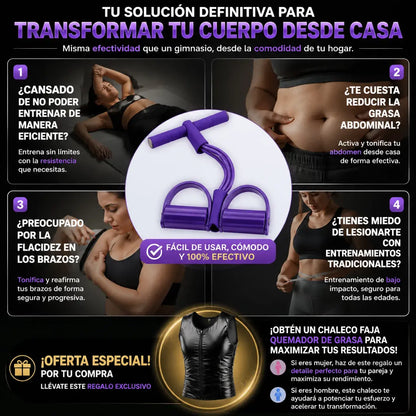 Sitema Fitness Pro -Maximiza tus resultados desde casa + REGALO: Chaleco Faja Neopreno