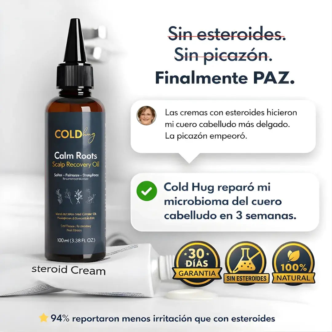 Cold Hug™ Calm Roots + cuidado avanzado del cuero cabelludo + alivio calmante + Aplicador