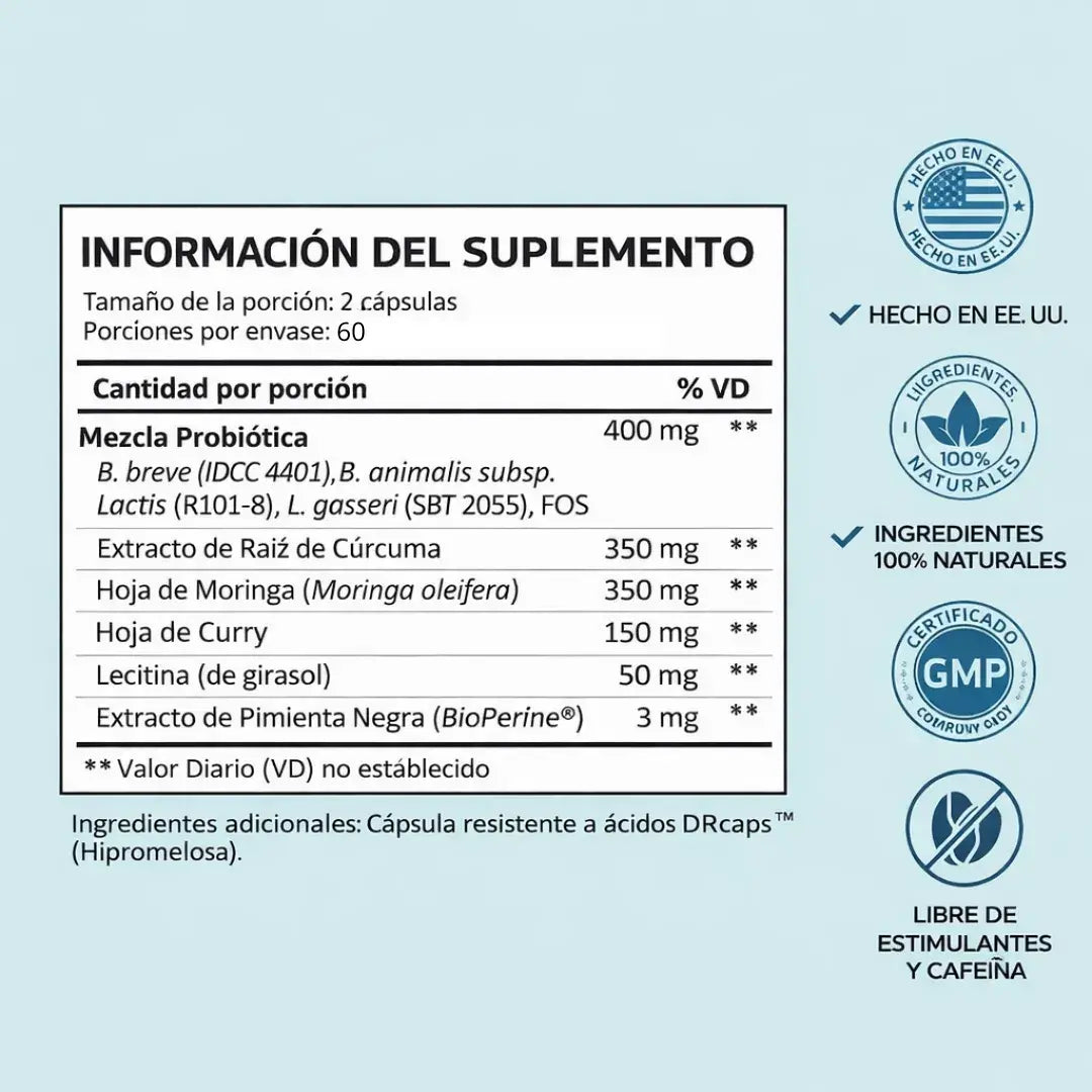 Provitalize® fórmula probiótica menopausia + balance hormonal + digestión ligera