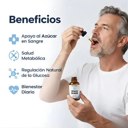 Gotas Glycoshield - equilibrio de glucosa+ ingredientes clínicos - Energia todo el dia