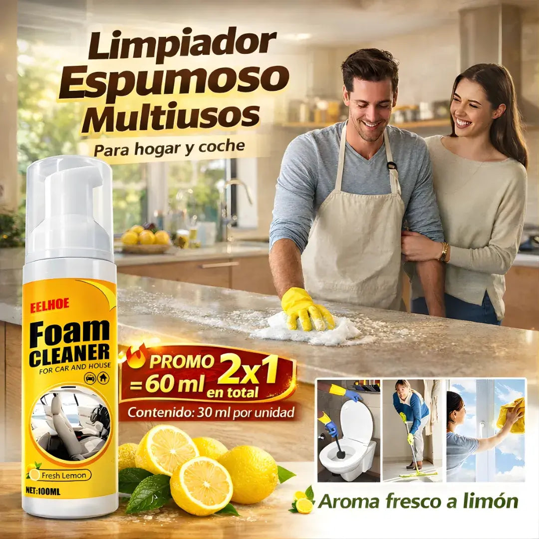 Espuma Limpiadora FOAM CLEANER® original - desengrasante potente inmediato - 60ML
