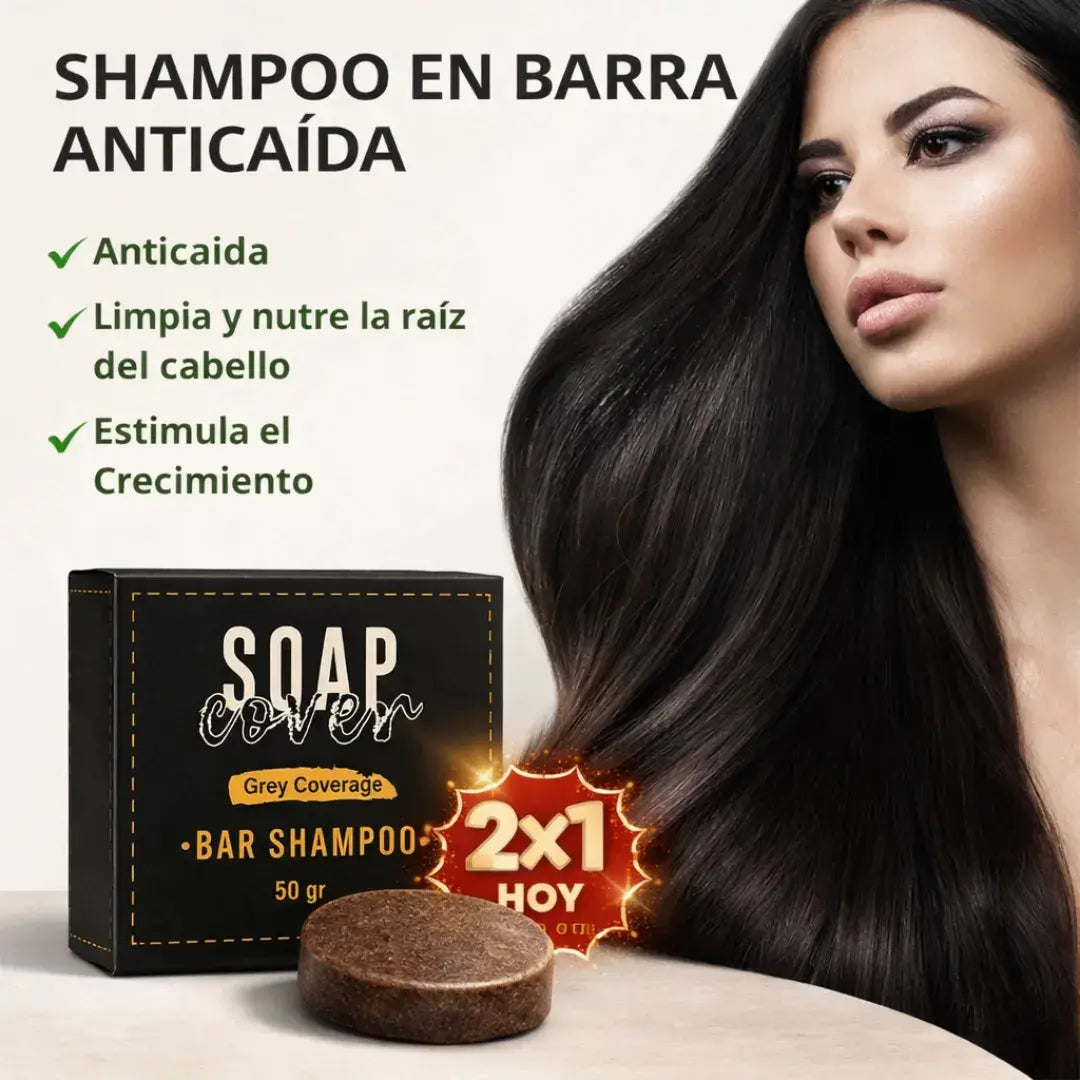 Shampoo en Barra Polygonum Soap Cover -Nutrición Profunda + Control Caída + Oferta 2x1