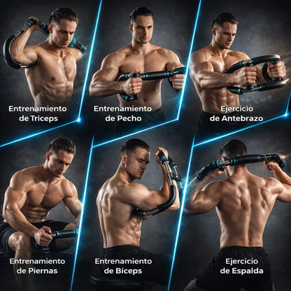 Ejercitador Titan BAR de alta resistencia + 5 niveles ajustables + agarre ergonómico Pro