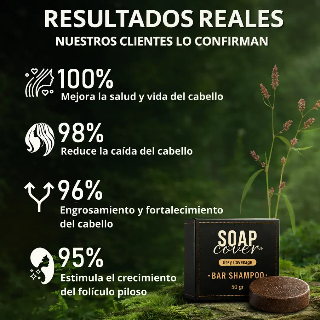 Shampoo en Barra Polygonum Soap Cover -Nutrición Profunda + Control Caída + Oferta 2x1