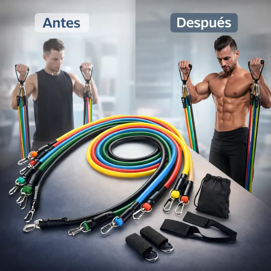 Entrenador de Agarre Elite+ contador + 4 accesorios de fuerza + Regalo incluido+ Fundas