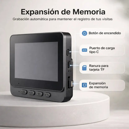Timbre + cámara Smart 1080P +Monitor LCD 4.3 +Resistencia al agua - Instalación Express