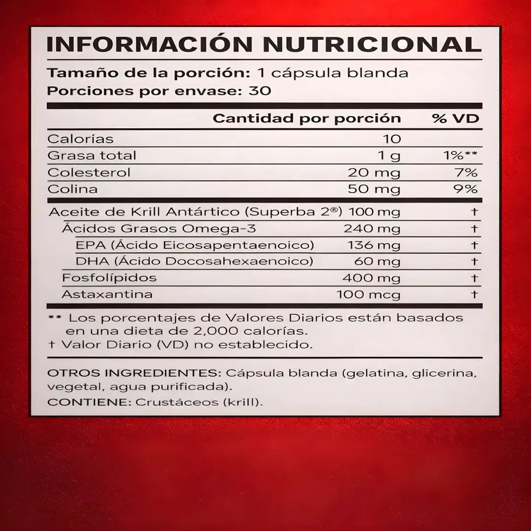Omega3 Krill Oil ultra puro - soporte cardiovascular y energético