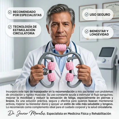 CirculaPro ® - Rodillo terapéutico para piernas-mejora de circulación + alivio de pesadez