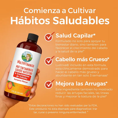 Multivitamínico Capilar Mary Ruth’s – Cabello Fuerte y Saludable
