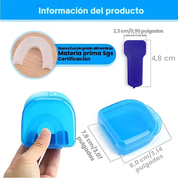 Férula Dental Premium 3 en 1: Anti Ronquidos + Anti Bruxismo + Alineación Dental