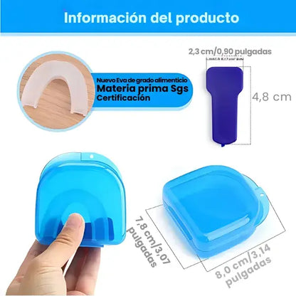 Férula Dental Premium 3 en 1: Anti Ronquidos + Anti Bruxismo + Alineación Dental