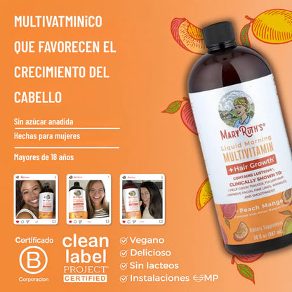 Multivitamínico Capilar Mary Ruth’s – Cabello Fuerte y Saludable