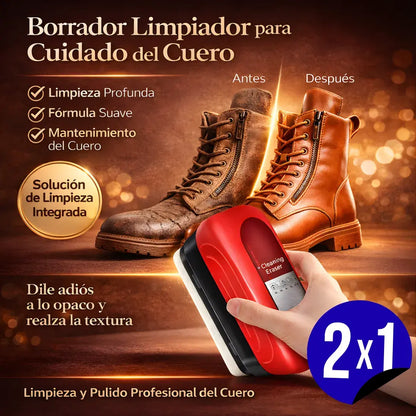 Cepillo para cuero con aceite integrado + brillo inmediato – Promo 2×1