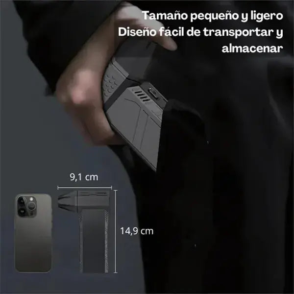 Soplador TurboJet Pro + Boquilla de Precisión | Edición Premium Compacta