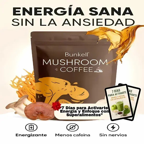 Café Premium con 6 Hongos Adaptogénicos + Ebook “7 Días para Activarte”