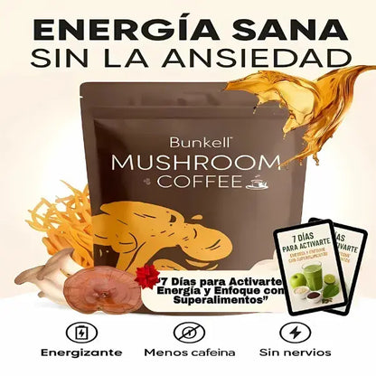 Café Premium con 6 Hongos Adaptogénicos + Ebook “7 Días para Activarte”