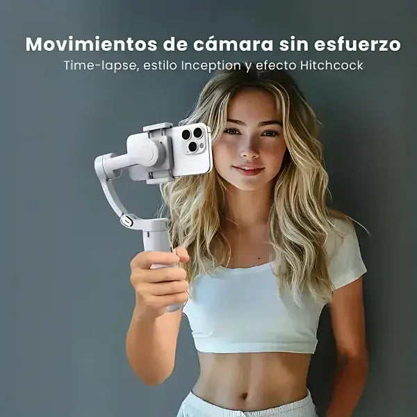 Estabilizador Pro con Seguimiento Inteligente + Diseño Compacto de Alta Gama
